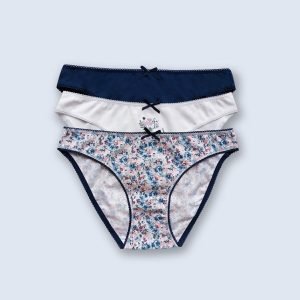 3'lü Ekonomik Paket Flowers Garden 2700 Pamuklu Basic Baskı Ve Desenli Brief Külot