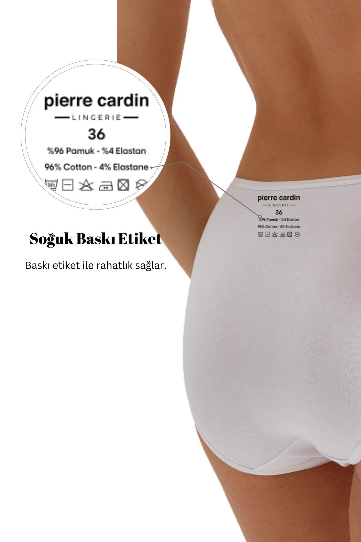 Kadın 2701 3'lü Ekonomik Paket Pamuklu Basic Brazilian Külot - Görsel 4