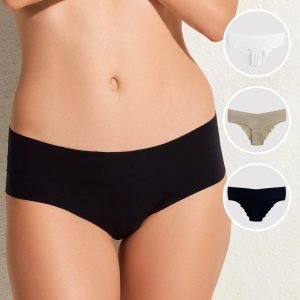 PİERRE CARDİN Hipster Lazer Kesim İz Belli Etmeyen 3lü Paket Micro Külot 2830